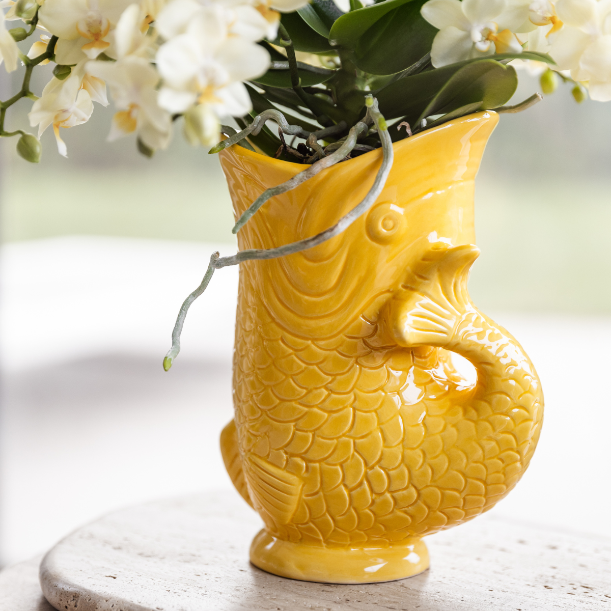 Kolibri Home | Fish - Yellow - Ø9cm