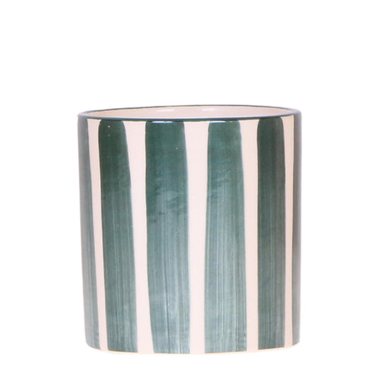 Kolibri Home | Painted stripe  - Green - Ø9cm