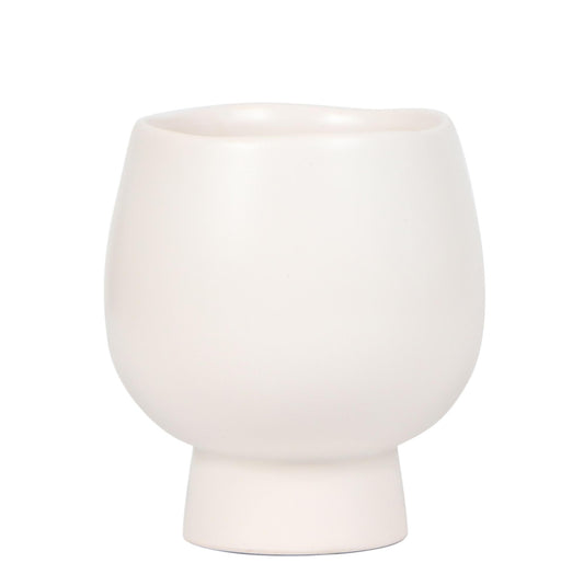 Kolibri Home | Scandic white bloempot - Witte keramieken sierpot - Ø9cm