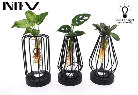 Mix in Turijn Glas + Led - 3 stuks - Ø7cm - ?20cm