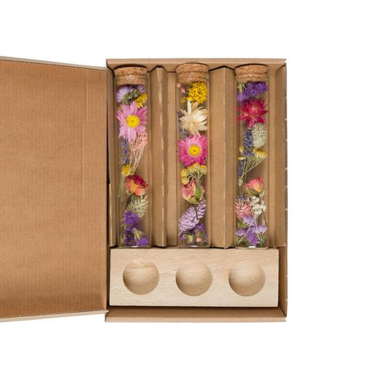Droogbloemen - Message in a Box Large - Multi - 8 stuks - ?15cm