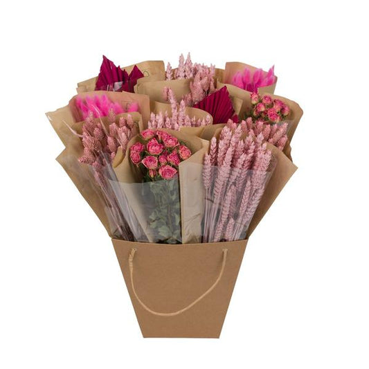 Droogbloemen - Dried Mono Mix - Pink - ?50cm