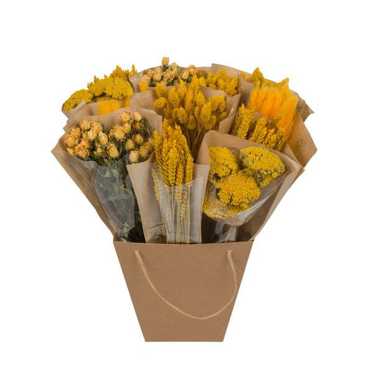 Droogbloemen - Dried Mono Mix - Yellow - ?50cm